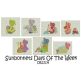 Sunbonnet Sue Days of the Week Machine Embroidery Designs by JuJu