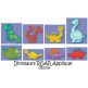 Dinosaurs ROAR Applique Machine Embroidery Designs by JuJu 