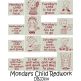 Monday's Child Redwork Machine Embroidery Designs by JuJu
