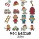 9-1-1 Rescue! Machine Embroidery Designs by JuJu