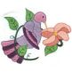 Sweet Hummingbirds Machine Embroidery Designs by JuJu