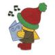 Merry Christmas Sunbonnet Sam Machine Embroidery Designs by JuJu