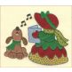 Sunbonnet Belles Christmas Machine Embroidery Designs by JuJu
