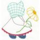 Simply Sunbonnets Colorwork 5x7 Machine Embroidery Designs by JuJu