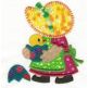 Easter Sunbonnets Applique Machine Embroidery Designs by JuJu 
