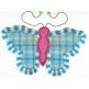 Fun Spring Butterflies Applique Machine Embroidery Designs by JuJu 