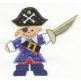 Pirates Arrgghh! Applique Machine Embroidery Designs by JuJu 