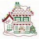 North Pole Village Colorwork Set 2 Machine Embroidery Designs by JuJu