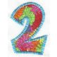 Fun Applique Numbers Machine Embroidery Designs by JuJu 