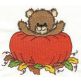 Beary Sweet Autumn Bears Machine Embroidery Designs by JuJu