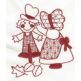 Harvest Time Sunbonnet Sue Redwork Machine Embroidery Designs by JuJu
