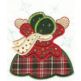 Sunbonnet Belles Christmas Applique Machine Embroidery Designs by JuJu 
