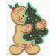 Holly Jolly Gingers Applique Machine Embroidery Designs by JuJu 