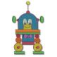 Friendly Robots Machine Embroidery Designs by JuJu