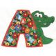 Cute Critters Alphabet Applique Machine Embroidery Designs by JuJu 