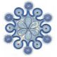 Simply Snowflakes Applique Machine Embroidery Designs by JuJu 