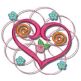 Hearts n Doodles Machine Embroidery Designs by JuJu