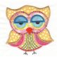 A Hoot and a Half Set 1 Applique Machine Embroidery Designs by JuJu 