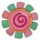 Flower Power Patches Applique Machine Embroidery Designs by JuJu 