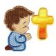 Wee Worship 4x4 Applique Machine Embroidery Designs by JuJu 