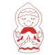 Russian Dolls Redwork Machine Embroidery Designs by JuJu