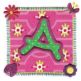 Garden Patch Alphabet Applique Machine Embroidery Designs by JuJu 