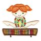 Cute Gymnasts Applique Machine Embroidery Designs by JuJu 