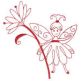 Fanciful Fairies Redwork Machine Embroidery Designs by JuJu