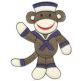 Summertime Sock Monkeys Filled Machine Embroidery Designs by JuJu