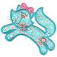 Crazy Cats Applique Machine Embroidery Designs by JuJu 
