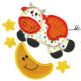Jumbo Nursery Rhymes Set 1 Applique Machine Embroidery Designs by JuJu 