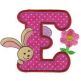 Egg Hunt Easter Alphabet Applique Machine Embroidery Designs by JuJu 