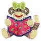 School Sock Monkeys Applique Machine Embroidery Designs by JuJu 
