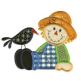 Scarecrows fall Applique Machine Embroidery Designs by JuJu 