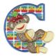 Jumbo Sock Monkeys Alphabet fonts Applique Machine Embroidery Designs by JuJu 