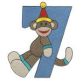Birthday Sock Monkey Numbers Filled Machine Embroidery Designs by JuJu