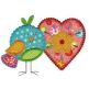 Love Birds Hearts Applique Applique Machine Embroidery Designs by JuJu 