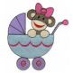 Sock Monkey Babies Filled Machine Embroidery Designs by JuJu