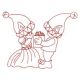 Noel Sunbonnets Redwork Machine Embroidery Designs by JuJu