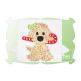 Dog With Candy Cane Girl Applique | Machine Embroidery Designs by JuJu