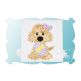 Easter Dog Girl 2 Applique | Machine Embroidery Designs by JuJu