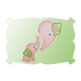 Elephant Mom and Baby Applique | Machine Embroidery Designs by JuJu