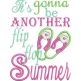Flip Flop Summer Applique | Machine Embroidery Designs by JuJu