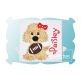 Football Dog Girl Applique | Machine Embroidery Designs by JuJu