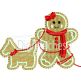 Gingerbread and Dog Minis | Machine Embroidery Designs by JuJu