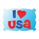 I Love The USA Applique | Machine Embroidery Designs by JuJu