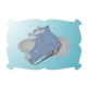 Ice Skate Snap Clip Mini | Machine Embroidery Designs by JuJu