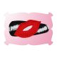 Kissy Lips Snap Clip Mini | Machine Embroidery Designs by JuJu
