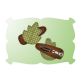 Fall Leaf 1 Snap Clip Mini In The Hoop | Machine Embroidery Designs by JuJu