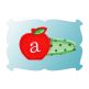 Monogrammed Apple Snap Clip Mini In The Hoop | Machine Embroidery Designs by JuJu